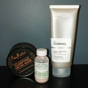Shea Moisture, The Ordinary, & Mario Badescu